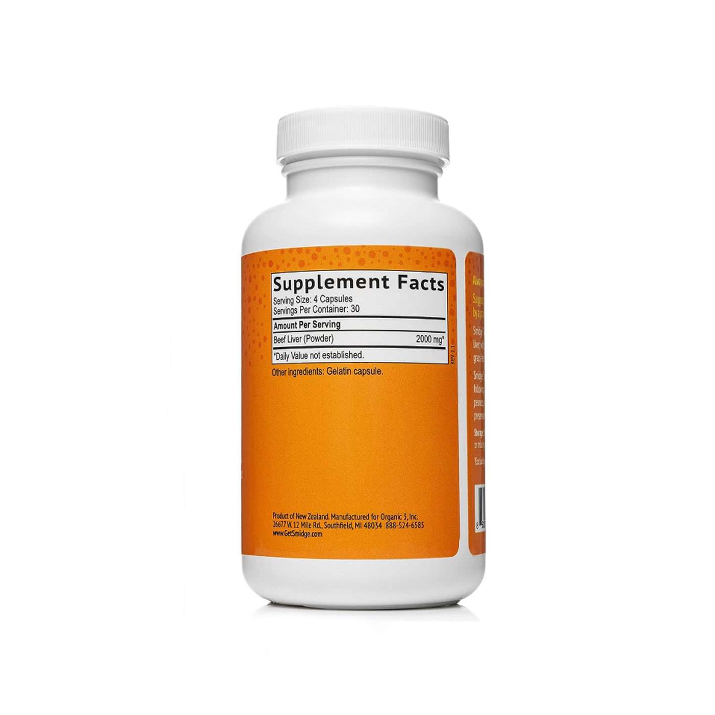 Freeze-Dried Beef Liver capsules