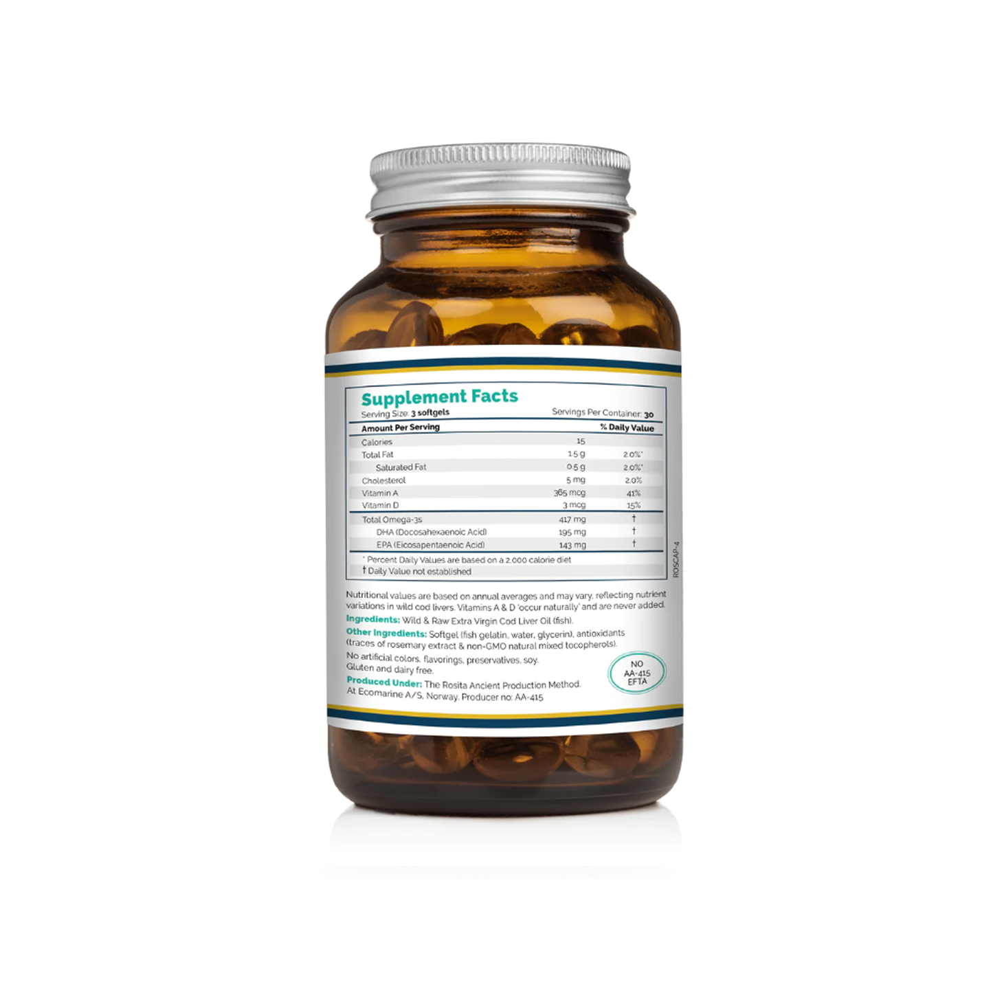 Extra Virgin Cod Liver Oil Softgels